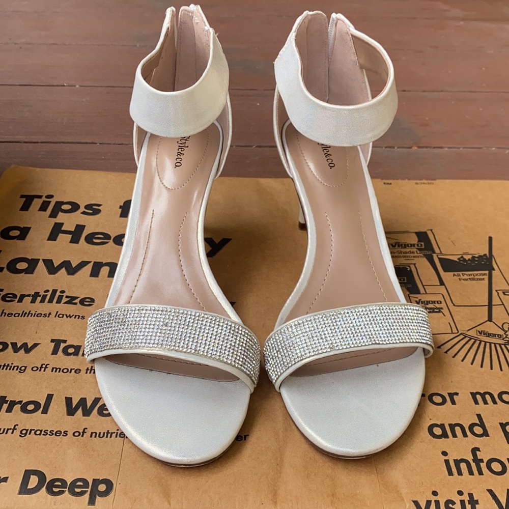 White shoes. Good condition. Worn once.